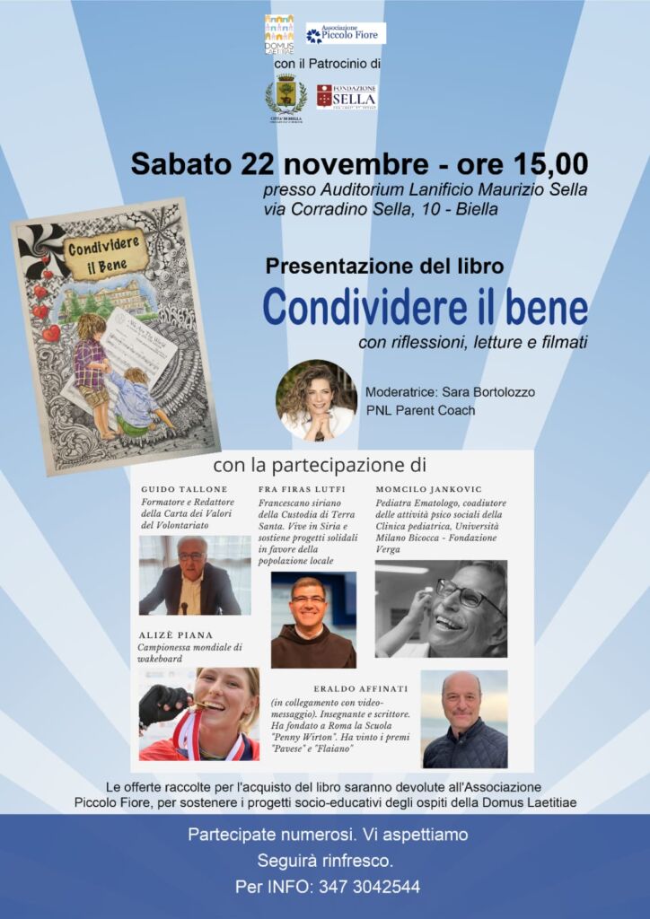 Presentazione del nuovo libro edito dal PICCOLO FIORE