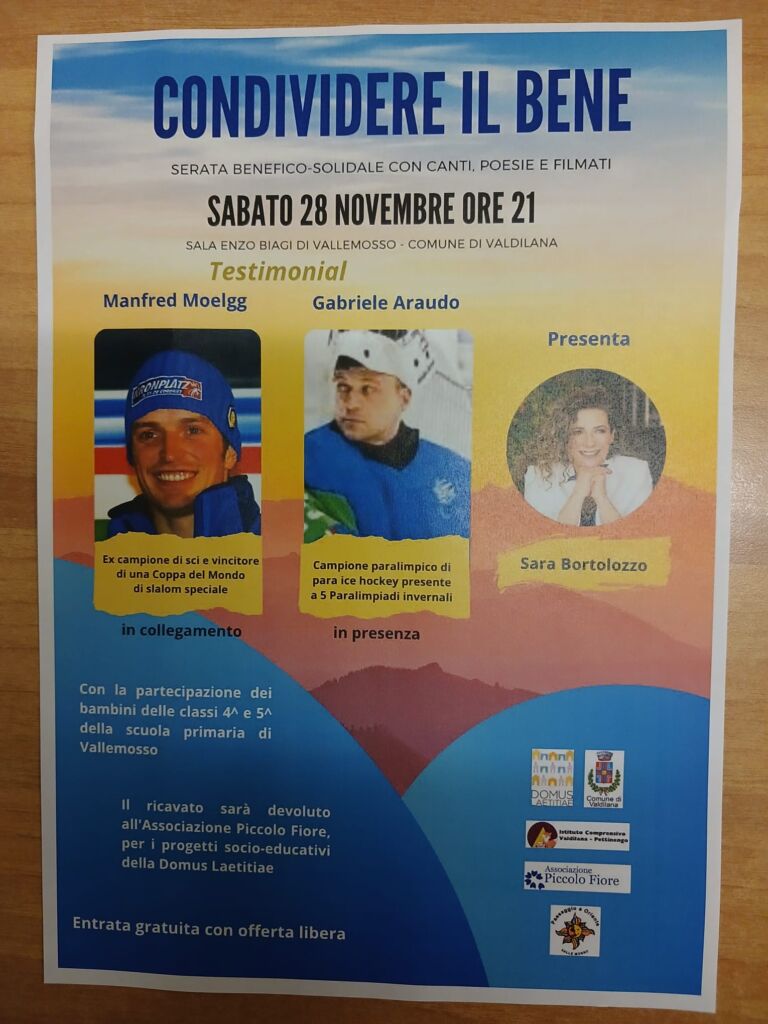 SERATA BENEFICA SOLIDALE CON CANTI, POESIE E FILMATI - Sabato 28 novembre ore 21 presso sala Enzo Biagi di Vallemosso - Comune di Valdilana